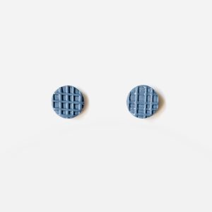 Blue Textured Studs 8mm