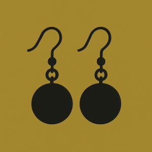 Bezelled Earrings